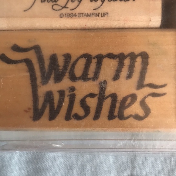 Vintage set of rubber stamps with nice warm sayings/words  stationary scrapbook - Picture 7 of 10